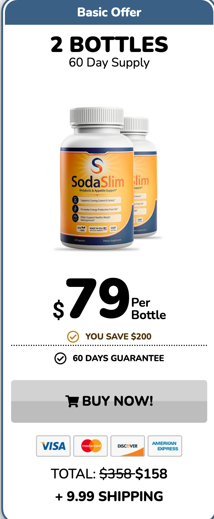 Soda Slim 2 bottles